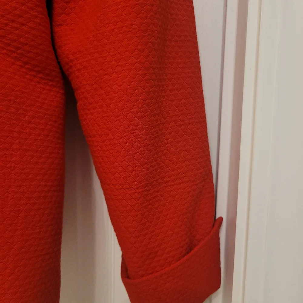 Dior Vintage 8 Red Blazer Jacket Gold Button Suit Designer Classy Christian